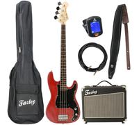 Fazley Outlaw Series Peacemaker Basic Red bass guitar starter kit