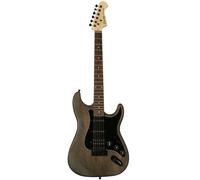 Fazley Outlaw Series Sheriff Basic HSS Black Electric Guitar with Gig Bag