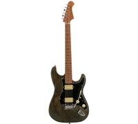 Fazley Outlaw Series Sheriff Plus HH Black Electric Guitar with Gig Bag