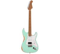 Fazley Project P2 Flashback S Surf Green Limited Edition Electric Guitar with Deluxe Gig Bag