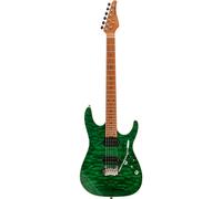 Fazley Sunrise Series Seawave Transparent Green Electric Guitar with Deluxe Gig Bag