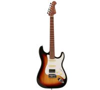 Fazley Sunset Series Dawn HSS 3-Color Sunburst Electric Guitar with Gig Bag