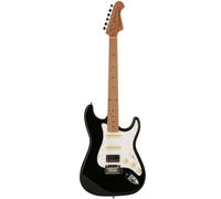Fazley Sunset Series Dawn HSS Black Electric Guitar with Gig Bag