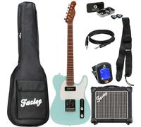 Fazley Sunset Series Tempest 90 Sky Blue electric guitar starter kit