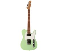 Fazley Sunset Series Tempest 90 Surf Green Electric Guitar with Gig Bag