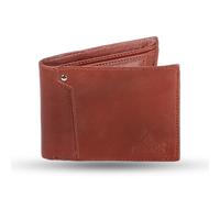 FAZON Men's Genuine PU Leather Wallet, Heavy Duty Stitching, 6 Credit Card Slots, 2 Coin Compartments, 1 Coin Pocket, Havana, STANDARED, Classic
