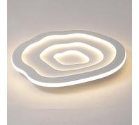 FAZRPIP 15.8''19.7'' Modern White Ceiling LED Lights Remote Control, Low Profile Flush Mount Ceiling Light For Bedroom Living Room, Brightness Adjustable LED Ceiling Light For Living Room/Bedroom