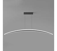 FAZRPIP 30W/40W Modern Black Pendant Light, LED Dimmable Hanging Pendant Light Fixture 39''47'' Modern LED Chandelier Kitchen Island Light For Table Dining Room Bar
