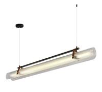 FAZRPIP Acrylic Modern Linear Chandelier, 3000K-6000K LED Pendant Light Fixtures For Kitchen Island Dining Room Bar,31" 39" 47" 59" Minimalism Led Hanging Light Fixture