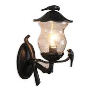 FAZRPIP Creative Bird WaterProof Wall Lantern Aluminum Black Trim Outdoor Wall Lights Exterior Wall Sconce Lighting For Garage, Front Door Architectural Outdoor Sconcess