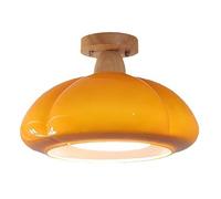 FAZRPIP Modern Flush Mount Ceiling Light 1-Light Close To Ceiling Light Fixtures With Glass Shade For Living Room Entryway Corridor Vintage Chandeliers Hallway Light Fixture