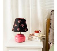 FAZRPIP Table Lamps For Bedroom Living Room Small Farmhouse Lamp 14”Rustic Decoration Nightstand Bedside Lamps For Office Study College Bookcase Vase-Shaped Table Lamp