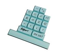 Fazvncv 17Pieces PBTs Keycap XDA Profile DYE SUB Keycap for Cherries Switches Mechanical Keyboard 61 SK61 TKL87 108 PBTs Dye Sublimation Keycaps