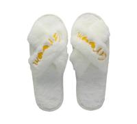 Fazvncv 1pair Bride Slippers Bachelorette Slip Comfortable Bridesmaids For Bridal Party Wedding Essential Soft Wedding Slippers