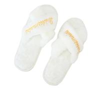 Fazvncv 1pair Bride Slippers Bachelorette Slip Comfortable Bridesmaids For Bridal Party Wedding Essential Soft Wedding Slippers