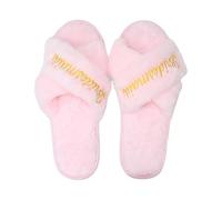 Fazvncv 1pair Bride Slippers Bachelorette Slip Comfortable Bridesmaids For Bridal Party Wedding Essential Soft Wedding Slippers