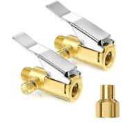 Fazvncv 1pc/2pcs Brass Locking Air Chuck Quick Adapters for Tire Valves for Auto Truck Quick Connect Chuck