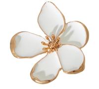 Fazvncv Elegant Big Flower Shaped Rings Adjustable Open for Women Exaggerated Jewelry for Weddings and Birthdays