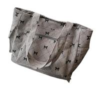 Fazvncv Elegant Casual Handbag Large Capacity Shoulder Bag Corduroy Shopping Pack Top Handle Bags For Travel And Work Elegant Ladies Accessory