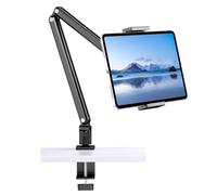 Fazvncv Ergonomic Tablets Desk Mount with Extendable Arm and Rotating Head for 4.7 to 13inch Electronic Devices Tablets Clamp Arm Stand