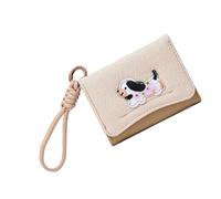 Fazvncv Lovely Wallet Korean Styles Short Purse Card Case PU Leather Coin Cartoon Sausage Dog with Holder Pu Leather Change Small Korean Styles with Holder