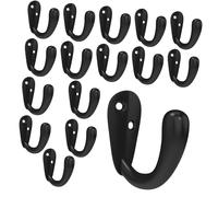 Fazvncv Pack of 20 High Capacity Wall Hook Waterproof Rustproof Kirsite Construction for Sturdy Hanging Solution Home Storage Hook