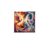 Fazvncv Phoenixes Goddesses Tarots Tablecloth Divinations Card Table Cloth Tapestry Witchcrafts Deck Cloth Decoration