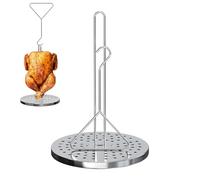 Fazvncv Simple Use Removable Broiler Rack Trilateral Hook Safe Hoisting Frying Compatible Various Poultry Measurements Bother Complimentary Knowledge Oil Effluent Cooking Rack