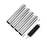 Fazvncv Stainless Steel Tent Stove Chimney Set Efficient Heat Conductions Winter Camping Accessories Outdoor Cooking Equipment Outdoor Stove Accessories Chimney