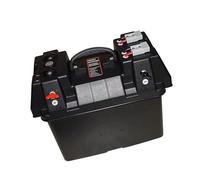 Fazvncv Strong 12V Battery Cover with Temperature Control for Marine Vehicles ABS Battery Storage Box