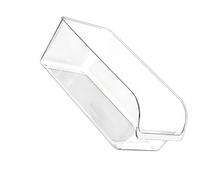 Fazvncv Sturdy PET Refrigerator Organizers with Pull Out Drawer to Maximize Space and Keep Contents Visible Storage Bins Clear Fridge Organizers