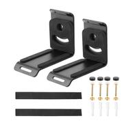 Fazvncv Wall Mount Bracket Ceiling Stand Clamp for Most Loudspeaker Accessories Surround Rear Hook Metal Hanger Plate Mount Wall Mounted Shelf Easy Installation Bedroom