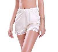 Fazvncv Women Slip Shorts Lace Trim Pettipants Culotte Bloomers Half Slip Shorts Culotte for Split Skirt Underwear Shorts Gifts
