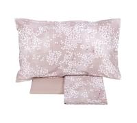 Fazzini Complete Sheet Set for Single Bed in Pure Cotton Percale Article Kimono (Rosa 1)