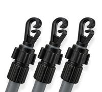 FB FunkyBuys 2.6M Adjustable Washing Line Pole - Heavy Duty Washing Line Prop -Best Clothes Line Prop to Dry Clothes Naturally - Clothes Lines for Outside (3, 2.6M)