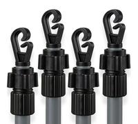 FB FunkyBuys 2.6M Adjustable Washing Line Pole - Heavy Duty Washing Line Prop -Best Clothes Line Prop to Dry Clothes Naturally - Clothes Lines for Outside (4, 2.6M)