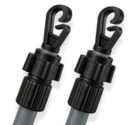 FB FunkyBuys 2.6M Adjustable Washing Line Pole - Heavy Duty Washing Line Prop -Best Clothes Line Prop to Dry Clothes Naturally - Clothes Props for Washing Line Outside (2, 2.6M)