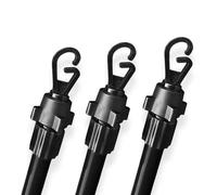 FB FunkyBuys® 3 x 2.4M Adjustable Washing Line Pole - Heavy Duty Washing Line Prop -Best Clothes Line Prop to Dry Clothes Naturally - Extendable Home Garden Washing Line Prop