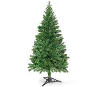 FB FunkyBuys 3ft Small Christmas Tree with Realistic 130 PVC Tips and Plastic Stand, Home Decoration with Easy Assembly Lush Xmas Tree - Premium Indoor Outdoor Small Christmas Decorations.