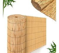 FB FunkyBuys Bamboo Reed Screening - Thick Natural Bamboo Fence Panels - Garden Privacy Fence - 1.5M x 3M