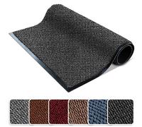 FB FunkyBuys Door Mats Indoor Dirt Trapper for Indoor & Outdoor, Washable Barrier Mat, Heavy Duty Non-Slip Entrance Rug, Shoes Scraper, Super Absorbent Front Door Mat Carpet (Anthracite, 60 X 120)