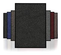 FB FunkyBuys Heavy Duty Barrier Mats Non Slip Rubber Mat Floor Mats Kitchen Rugs Washable Light Weight Rubber Multicolor Door Mat (Anthracite, 80cm x 140cm)