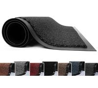 FB FunkyBuys Washable Door Mats - Heavy Duty, Non-Slippery & Stylish Floor Mat - Door mat indoor Large Rubber Indoor & Outdoor Doormats for Perfect Dust Grabbing (Anthracite-waved, 90 x 200 CM)