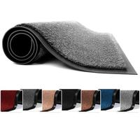 FB FunkyBuys Washable Door Mats - Heavy Duty, Non-Slippery & Stylish Floor Mat - Door mat indoor Large Rubber Indoor & Outdoor Doormats for Perfect Dust Grabbing (Grey-Solid, 80 x 120 CM)