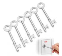 FB2 Key UK 6 Pcs Fire Brigade Key Set, Fireman Key for Compatible FB2 Locks, Fire Door Key Replacement for Flats, Property Management, Maintenance Teams and Authorised Access