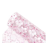 FBANULPEX PVC Printed Leather Roll, Transparent PVC Jelly Vinyl Printed Jelly Vinyl Sheets Christmas Prints PVC Fabric Leather(Color-10,Half yard 50 x120cm)
