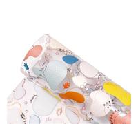 FBANULPEX PVC Printed Leather Roll, Transparent PVC Jelly Vinyl Printed Jelly Vinyl Sheets Christmas Prints PVC Fabric Leather(Color-1,Half yard 50 x120cm)