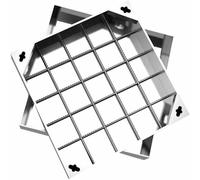 FBANULPEX Sealed Aluminium Recessed Manhole Cover, Stainless Steel Embedded Invisible Septic Tank Cover Square 40-80cm 5-8cm(8cm,40 * 40cm/15.7 * 15.7in)