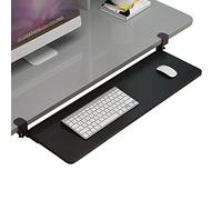 FBANULPEX Sliding Sliding Tray，Ergonomic Pull-out Tray ， Keyboard Tray Under Desk Pull-out Keyboard Holder, Mouses Platforms(B Black,65x25cm(26x10Inch))