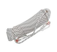 FBANULPEX Static Outdoor Climbing Rope, 8mm Outdoor Climbing Rope 10m20m30m50m100m200mStatic Rock Climbing Rope Escape Ice Climbing Equipment For Fire Rescue Parachute(White,8mm x 80m)